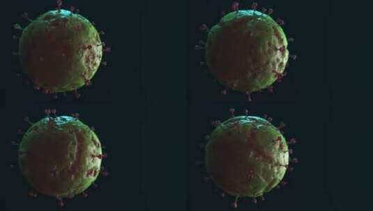 恶性肿瘤细胞活跃展示高清在线视频素材下载