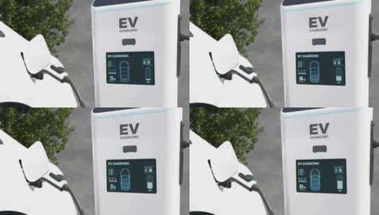 新能源汽车充电场景高清在线视频素材下载