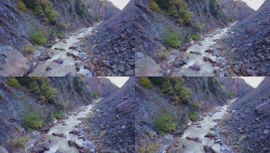 山间河流水流高清在线视频素材下载