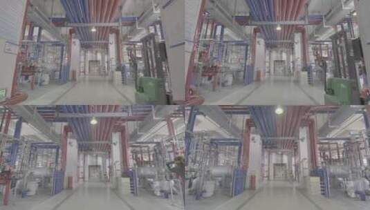 化工厂化学品药品锂电池电解液车间工厂03高清在线视频素材下载