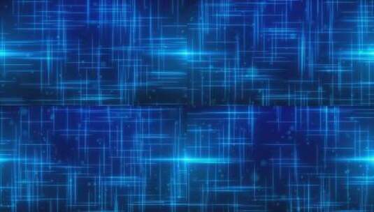 高科技数据流：发光蓝色背景下的光纤速度线高清在线视频素材下载