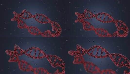 DNA结构基因生物技术动画，3d渲染高清在线视频素材下载