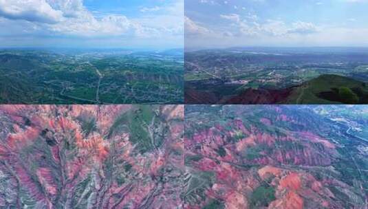 【4K】水土流失 千沟万壑高清在线视频素材下载