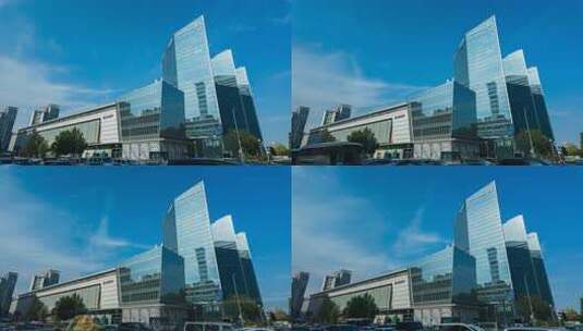 北京华贸中心和北京SKP购物中心高清在线视频素材下载