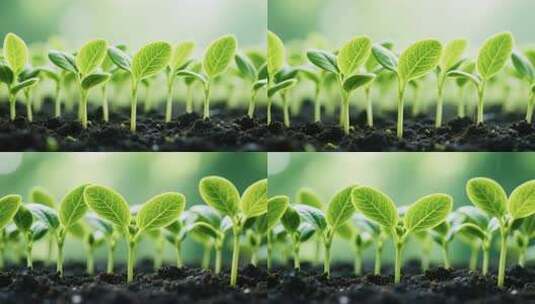 幼苗生长微距素材高清在线视频素材下载