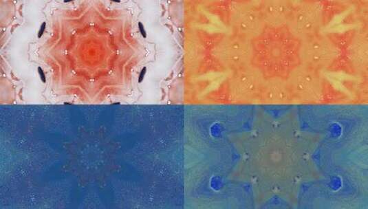 367 4K时尚彩色流动液体抽象迷幻万花筒高清在线视频素材下载