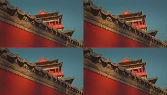 秋天的北京鼓楼 北京人文高清在线视频素材下载