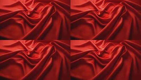 4k红色主题背景丝绸背景高清在线视频素材下载