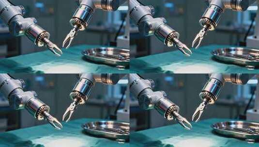 机械手臂医疗场景操作画面高清在线视频素材下载