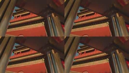 秋天的北京鼓楼 北京人文高清在线视频素材下载