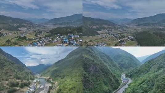 四川大凉山州大山深山航拍高清在线视频素材下载