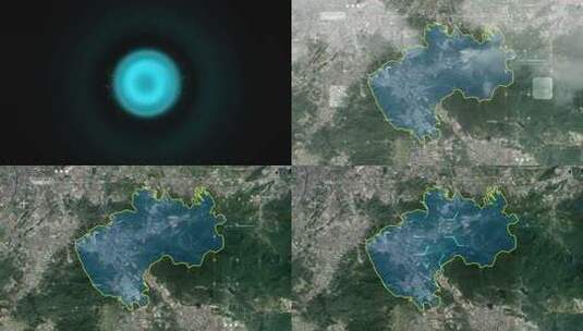 樟木头镇-东莞地图B64高清在线视频素材下载