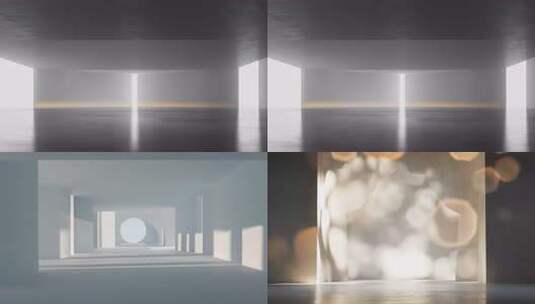 极简主义空间光影高清在线视频素材下载