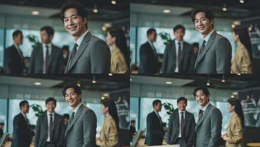 商务合作商务人士商务签约商务握手商务办公高清在线视频素材下载