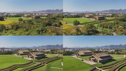 浙江金华浦江上山文化遗址公园高清在线视频素材下载