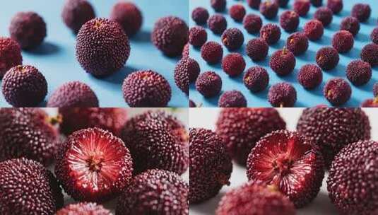 新鲜杨梅水果高清在线视频素材下载