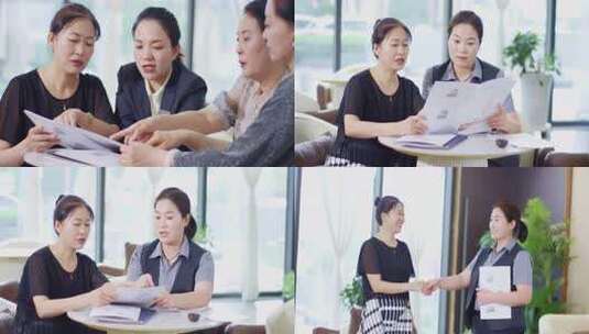 房地产销售物业管理客户顾客销售高清在线视频素材下载