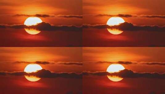 日出日落朝霞晚霞黄昏夕阳金色太阳特写高清在线视频素材下载