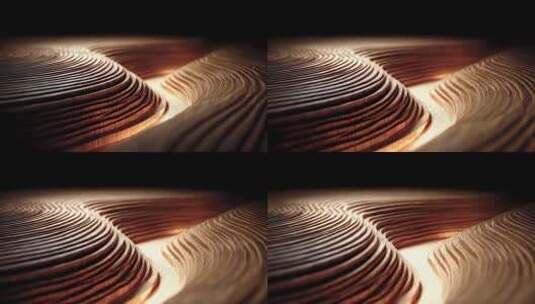 木质纹理地貌层叠光影变幻高清在线视频素材下载