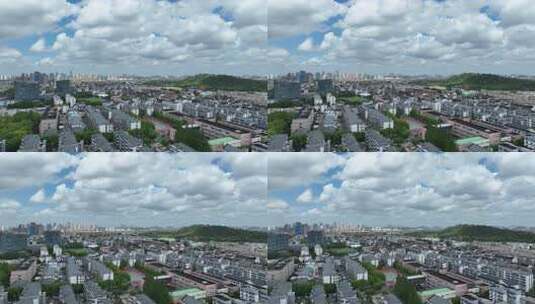 4K航拍昆山城市建筑风光大景高清在线视频素材下载