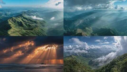 阳光光线丁达尔光耶稣光高清在线视频素材下载