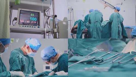 手术室医护人员工作场景 4K高清在线视频素材下载
