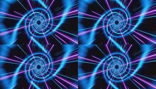 光速粒子冲击特效 穿梭时空片头 时光隧道高清在线视频素材下载