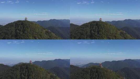 航拍广东东莞海拔最高的建筑物高清在线视频素材下载