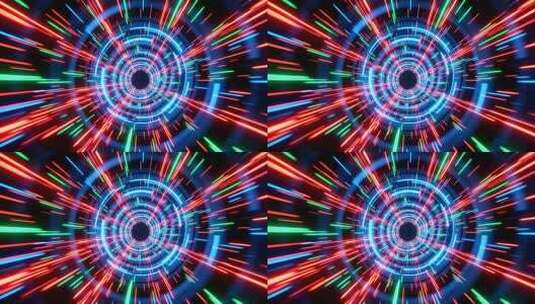 光速粒子冲击特效 穿梭时空片头 时光隧道高清在线视频素材下载