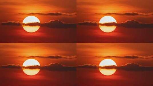 日出日落朝霞晚霞黄昏夕阳金色太阳特写高清在线视频素材下载