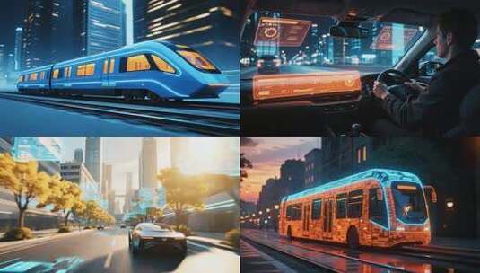 未来科技繁华智能城市高清在线视频素材下载