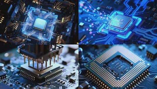 芯片电路板科技创新生产力合集高清在线视频素材下载