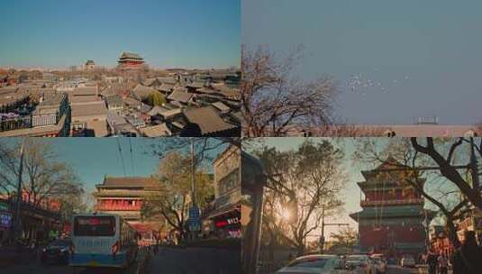 4K北京鼓楼古建人文实拍高清在线视频素材下载