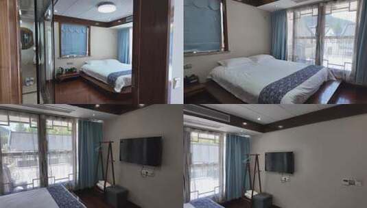 现代卧室室内场景高清在线视频素材下载