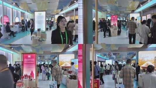 上海第八届进口博览会  上海进博会高清在线视频素材下载