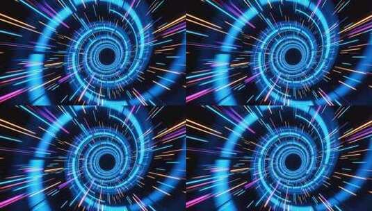 光速粒子冲击特效 穿梭时空片头 时光隧道高清在线视频素材下载