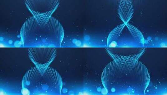 4k蓝色唯美粒子喷泉背景视频唯美舞蹈背景高清在线视频素材下载