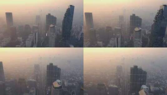 北京的雾霾天空高清在线视频素材下载