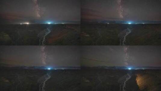 8K安集海大峡谷银河系延时高清在线视频素材下载