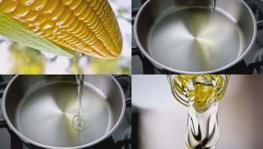 玉米油倒油实拍广告素材高清在线视频素材下载