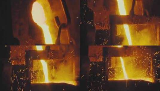 钢铁 熔炼 铸造高清在线视频素材下载