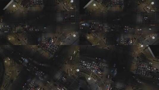 贵州省贵阳市主城区城市夜景航拍高清在线视频素材下载