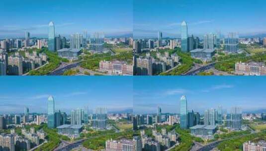 惠州惠城区城市大景航拍延时4K高清在线视频素材下载