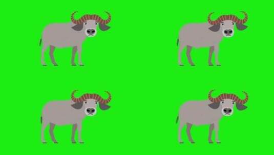动画羊表情符号图标动画高清在线视频素材下载