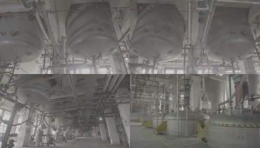 化工厂化学品涂料颜料生产车间高清在线视频素材下载