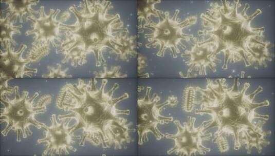 病毒细胞动画高清在线视频素材下载