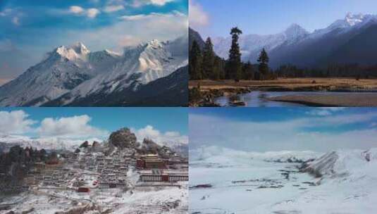 西藏风光合集高清在线视频素材下载