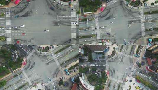 城市十字路口-航拍高清在线视频素材下载