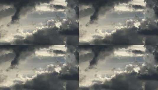航拍天空白云景观高清在线视频素材下载