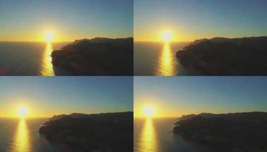 日落时的山脉高清在线视频素材下载